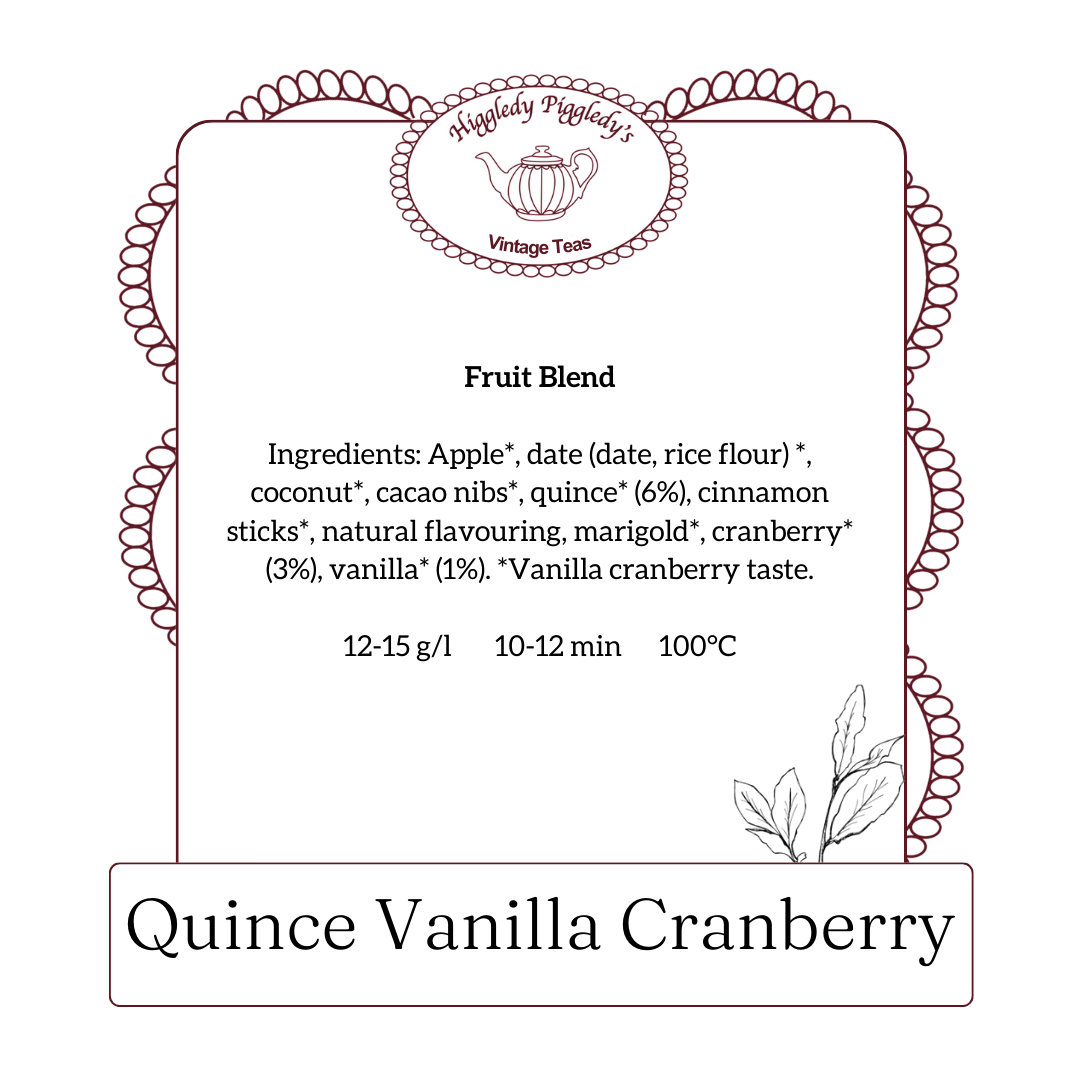 Quince Vanilla Cranberry