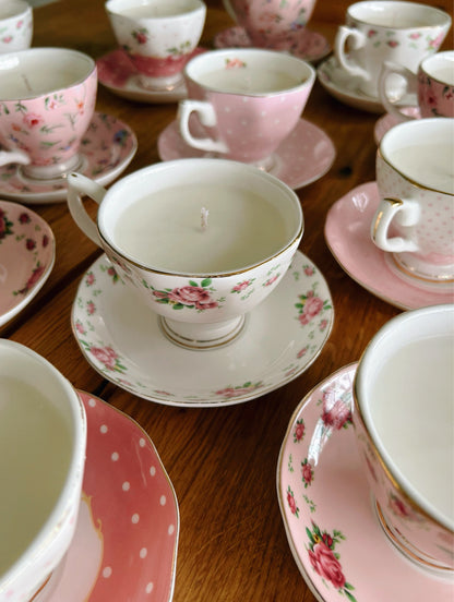 Porcelain Soywax Teacup Candles