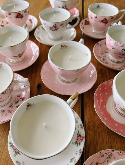 Porcelain Soywax Teacup Candles