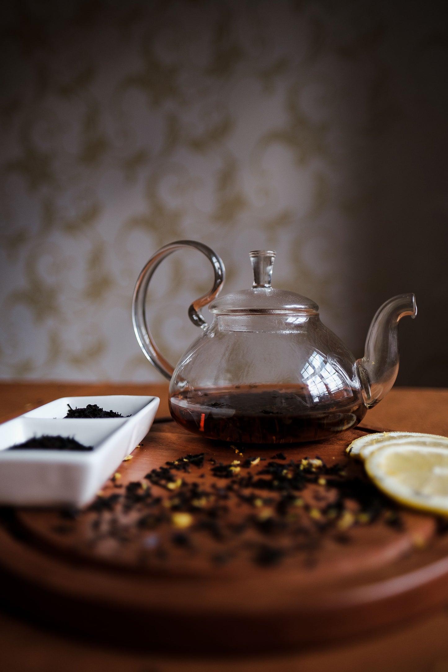 Herbal Glass Teapot